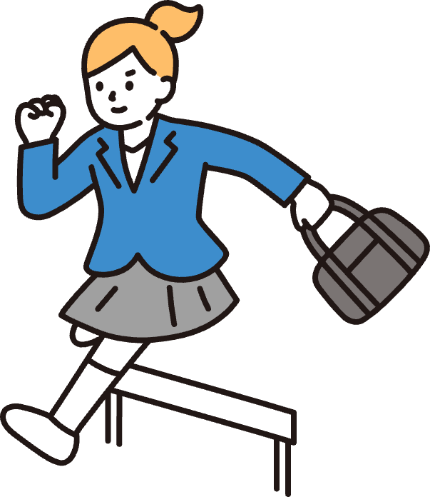 壁を越える学生
